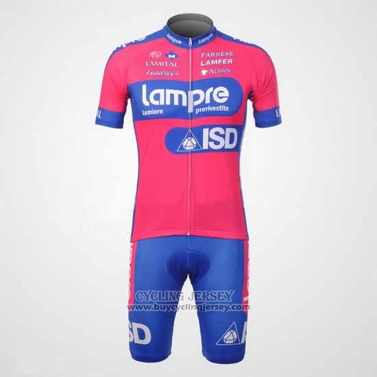 2012 Jersey Lampre ISD Pink And Sky Blue